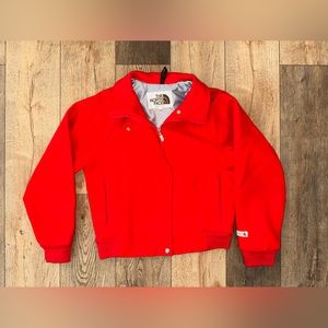 Womens 100% wool vintage North Face jacket